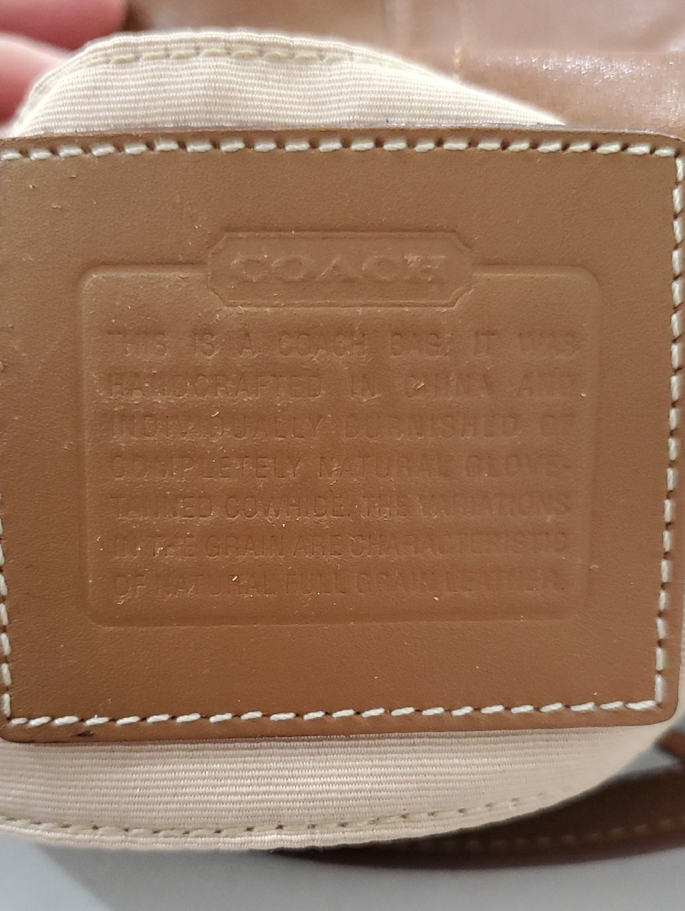 RARE Coach Brown Leather Small Handbag/Cosmetic Bag🤎 - Picture 15 of 16